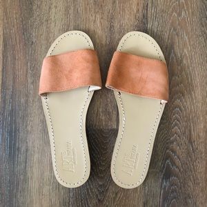 Leather sandals from Italy